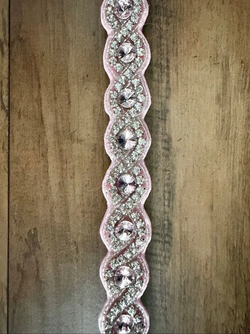 Pink Bling Rhinestone Collar; Rhinestone Collar; Adjustable Collar; Faux Leather